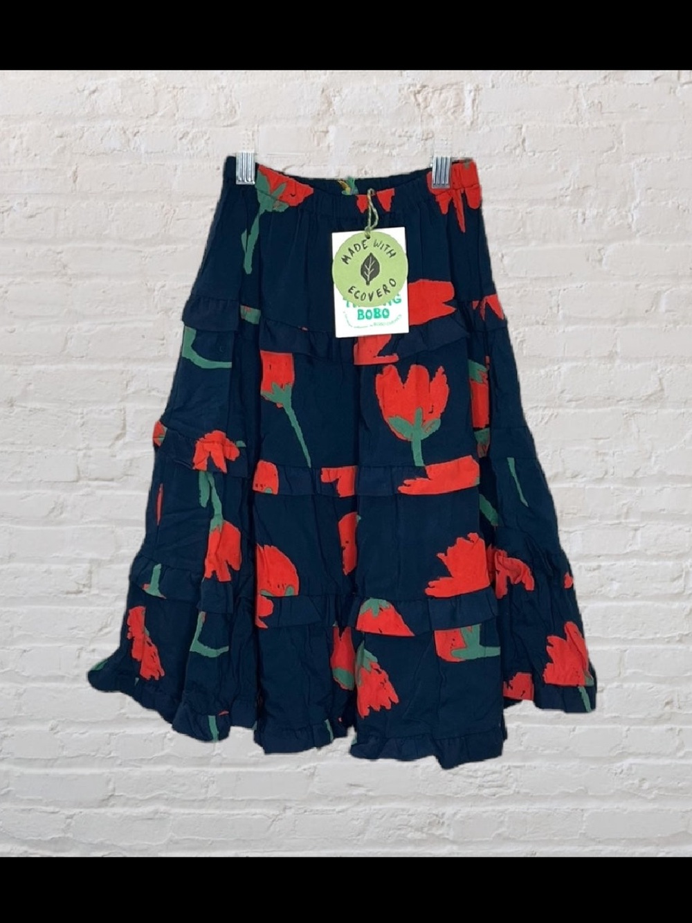 Bobo Choses Floral Woven Ruffle Skirt